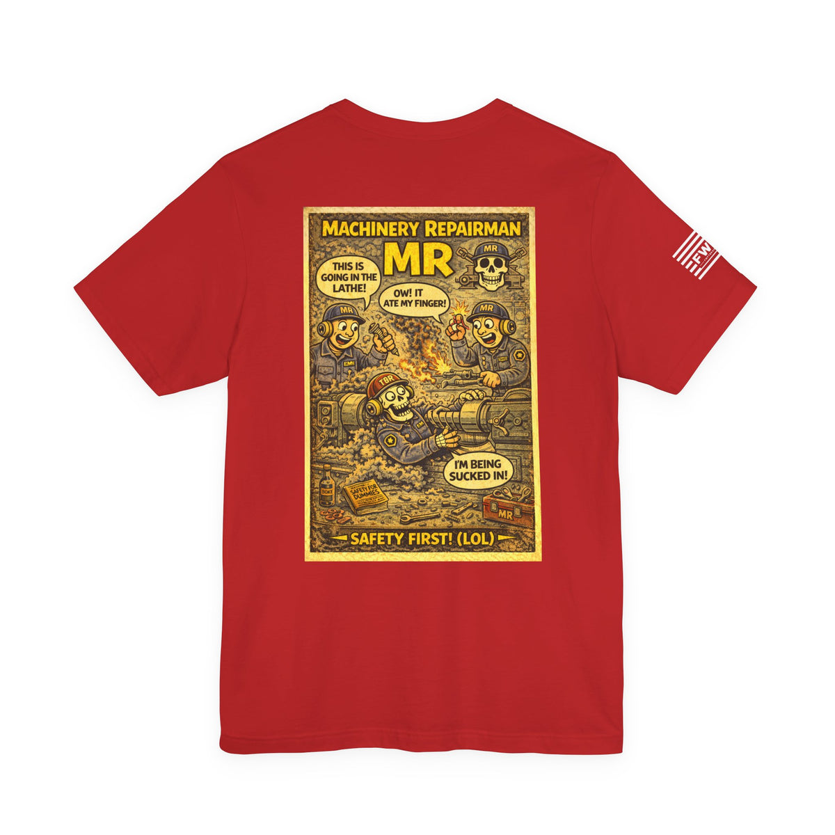 MR (Machinery Repairman) Shirt – 1950s Dark Humor Military Tee – Navy Veteran Graphic T-Shirt – Vintage Style Work Rate Design