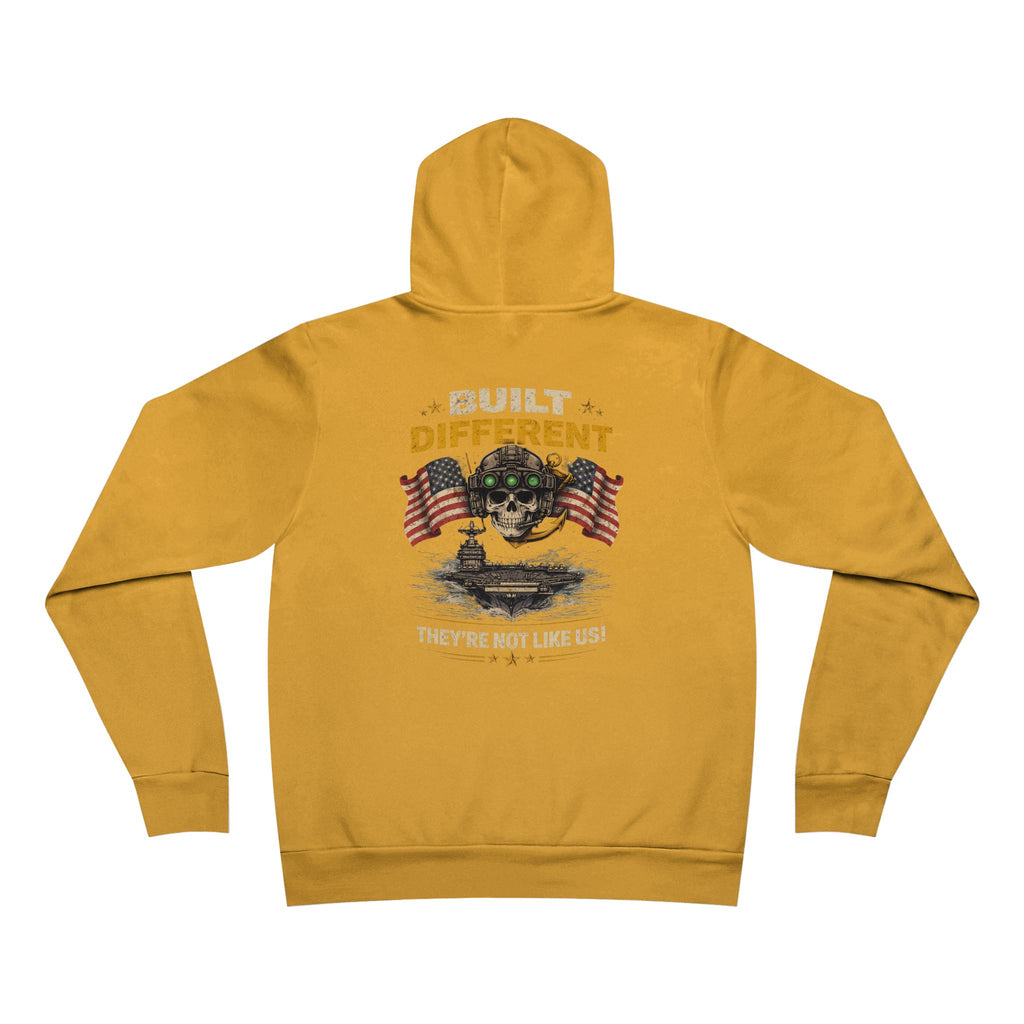 Built Different USN Hoodie – They’re Not Like Us Navy Veteran Military Anchor Sweatshirt