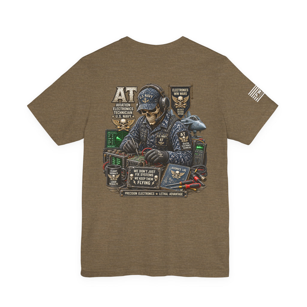 AT (Aviation Electronics Technician) - Heavy Metal Rate Specific T-shirt