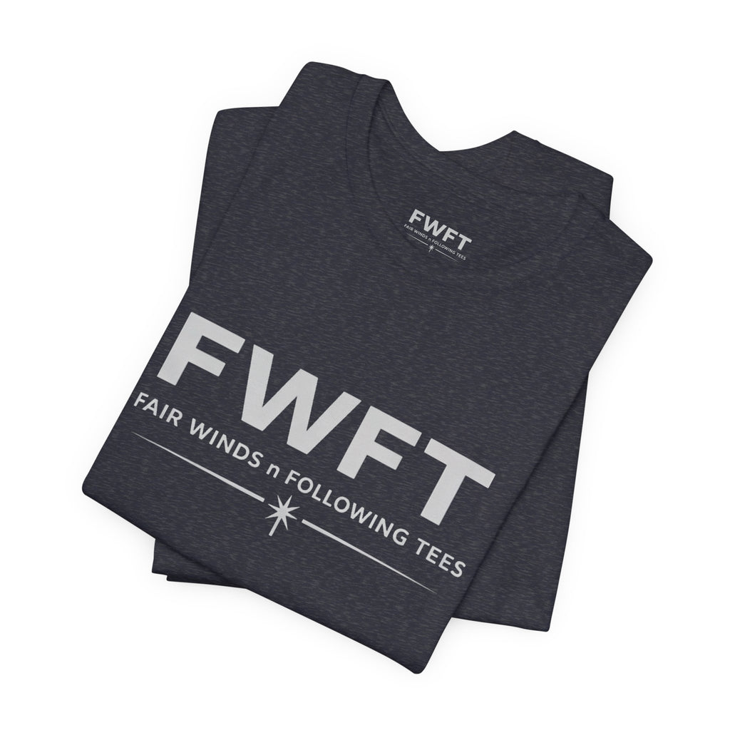 FWFT Logo T-Shirt, Fair Winds & Following Tees Shirt, Navy Inspired Tee, Veteran Apparel, Military Streetwear Shirt