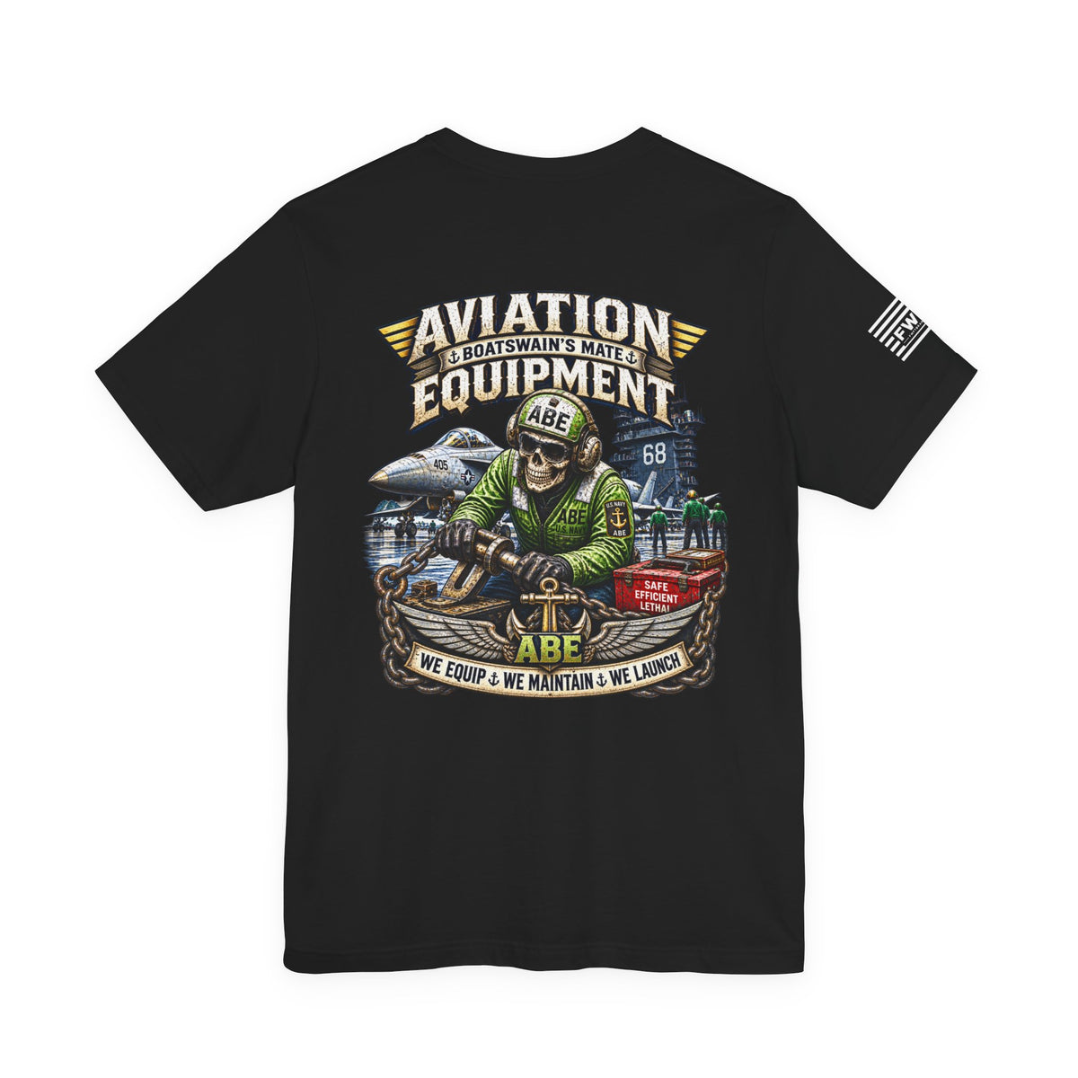 ABE (Aviation Boatswains Mate - Equipment) - Heavy Metal Rate Specific T-shirt