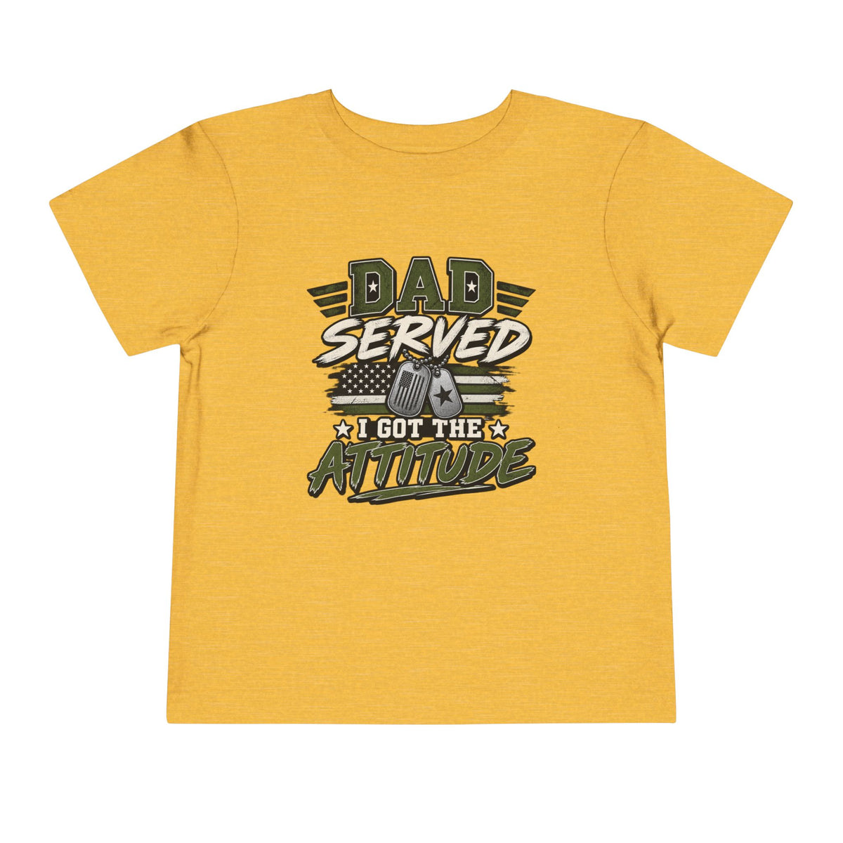 Dad Served. I Got the Attitude Boy Tee. Son of a Veteran Shirt for Boys, Proud Military Kid T Shirt, Veteran Dad Son Tee, Military Family Gift, Patriotic Youth Shirt, Veteran Family