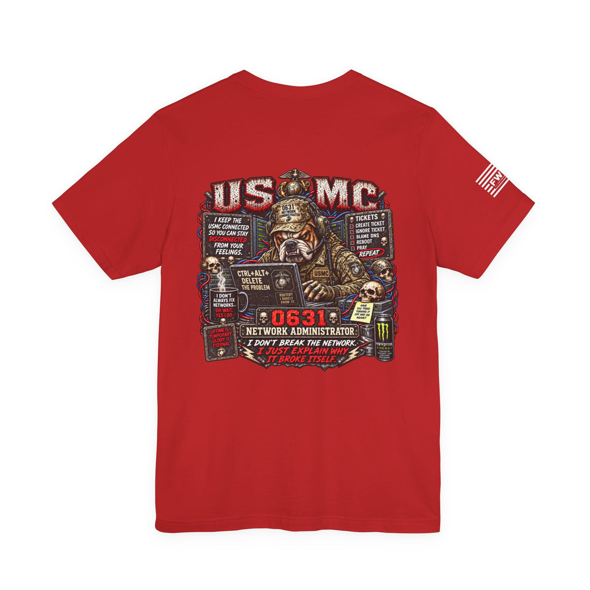 0631 Network Administrator Shirt, USMC Marine Corps Communications Veteran T-Shirt