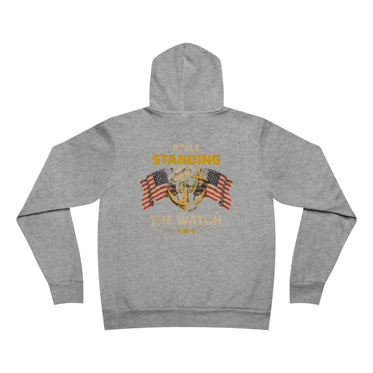 Still Standing the Watch Hoodie – Navy Veteran Military Graphic Sweatshirt