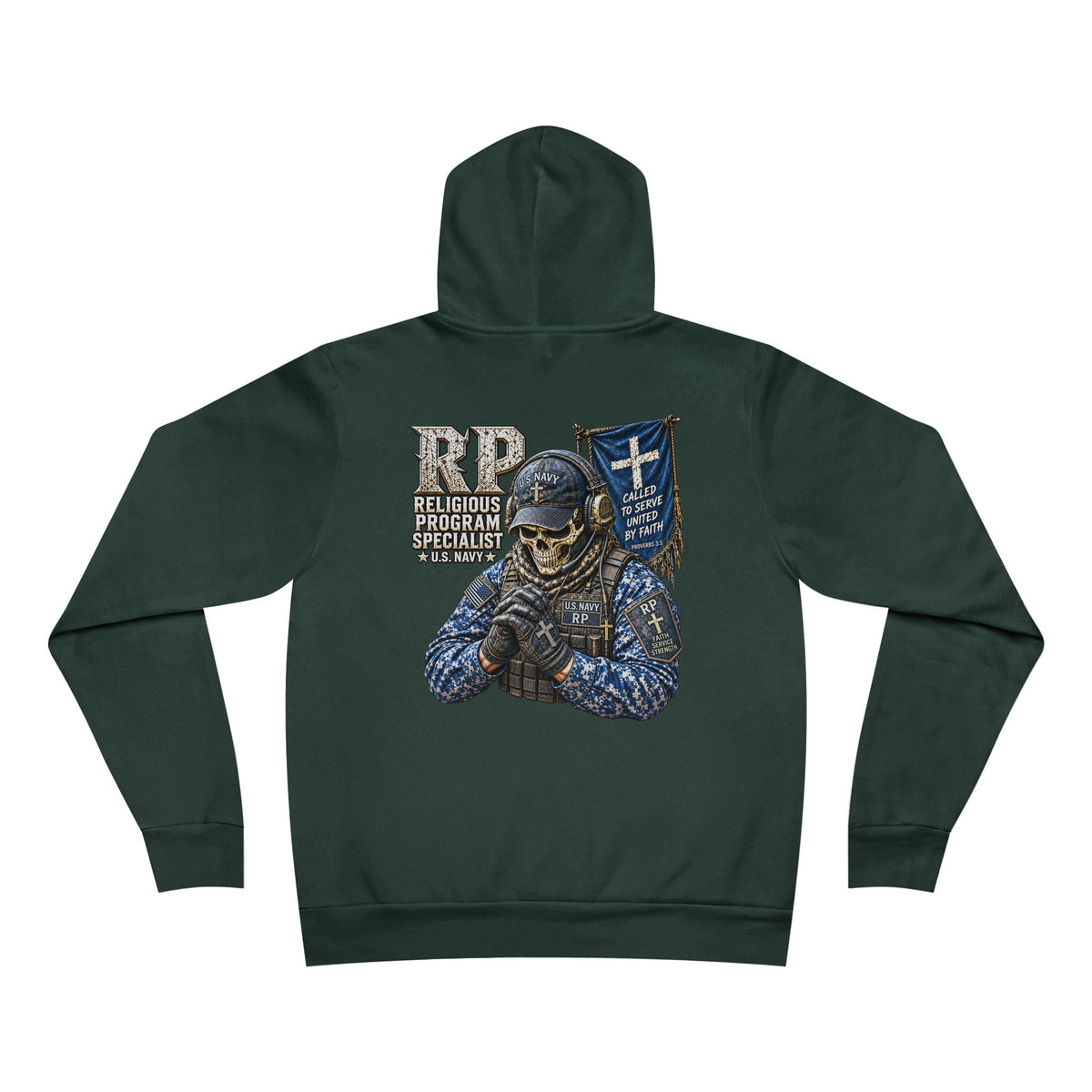 RP (Religious Program Specialist) Heavy Metal Hoodie – Wear Your Rate with Pride