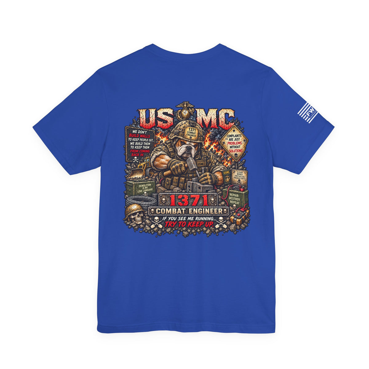 1371 Combat Engineer Shirt, USMC Marine Corps Combat Engineer Veteran T-Shirt