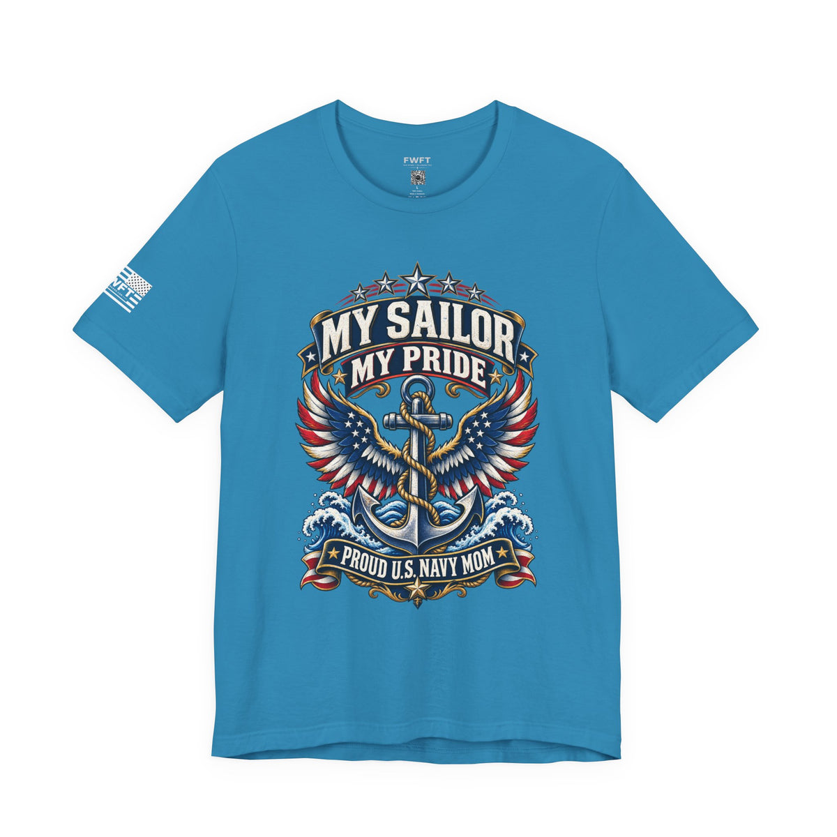 My Sailor My Pride Navy Mom Shirt, Proud Military Mother Gift, Navy Family Tee