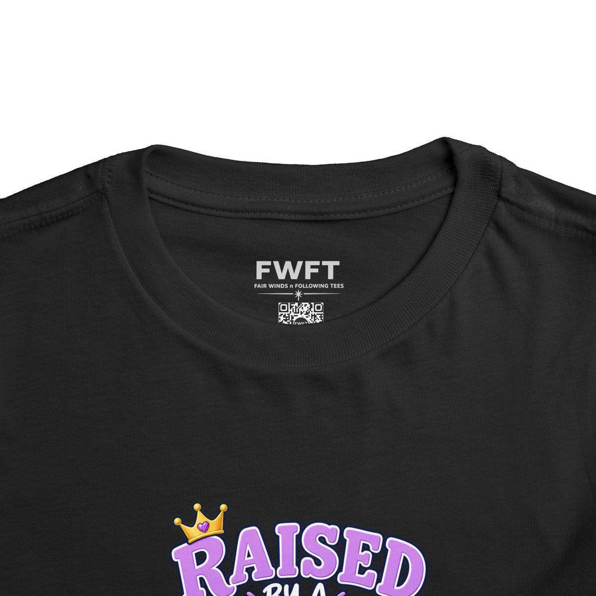 Raised by a Hero Shirt, Loved Like a Princess Veteran Daughter Kids Tee
