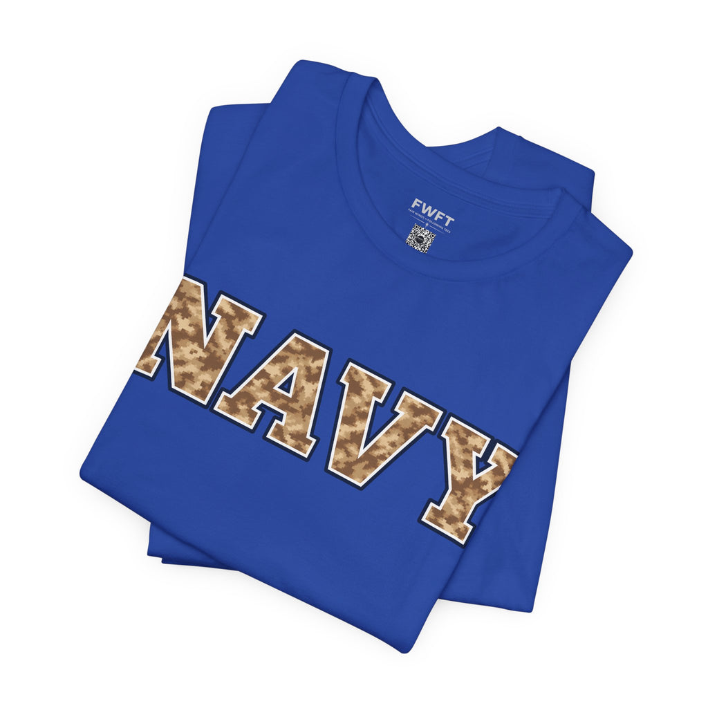 Navy Desert Camo Shirt, Navy Veteran Tee, Military Pride T Shirt, Black Navy Gift, Sailor Apparel