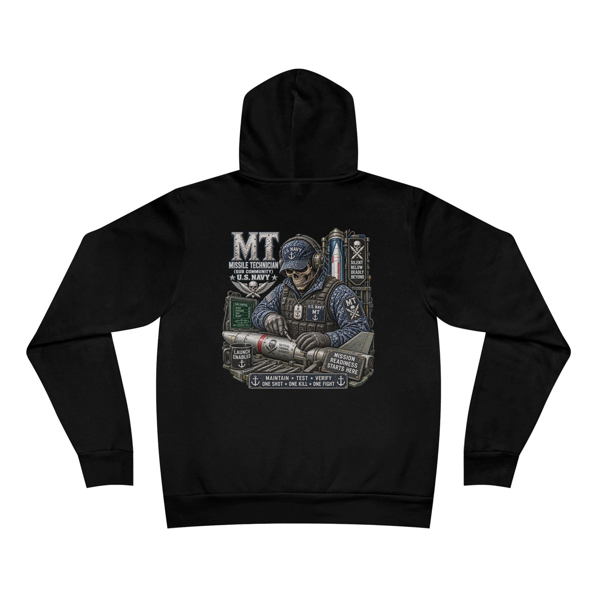 MT (Missile Technician - Sub Community) US Navy Heavy Metal Hoodie – Wear Your Rate with Pride