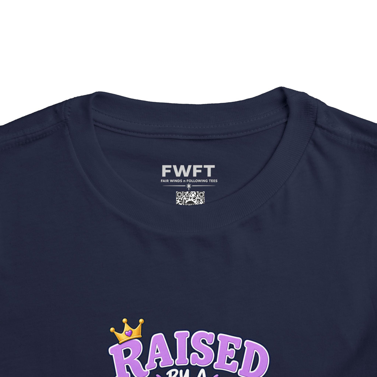 Raised by a Hero Shirt, Loved Like a Princess Veteran Daughter Kids Tee
