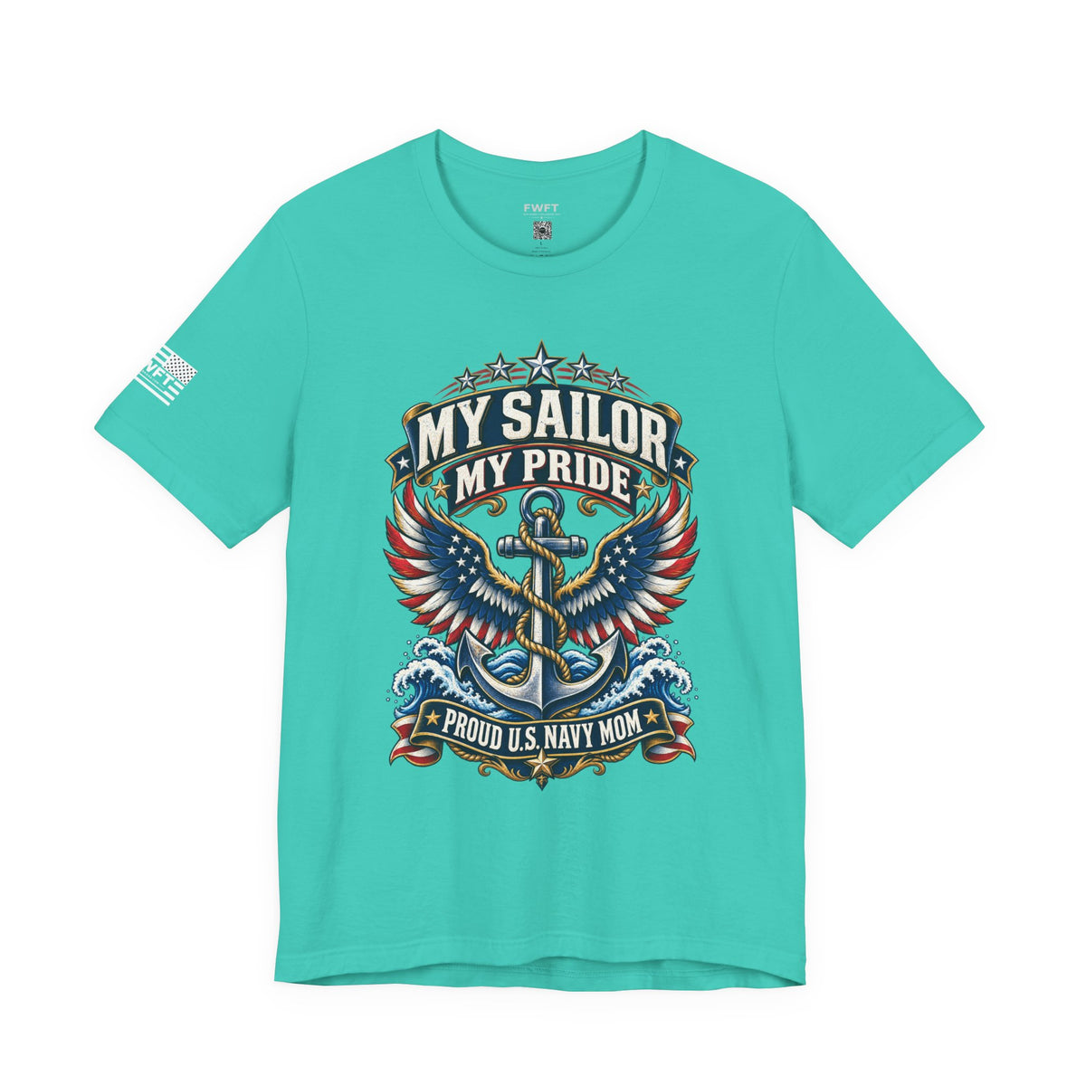 My Sailor My Pride Navy Mom Shirt, Proud Military Mother Gift, Navy Family Tee