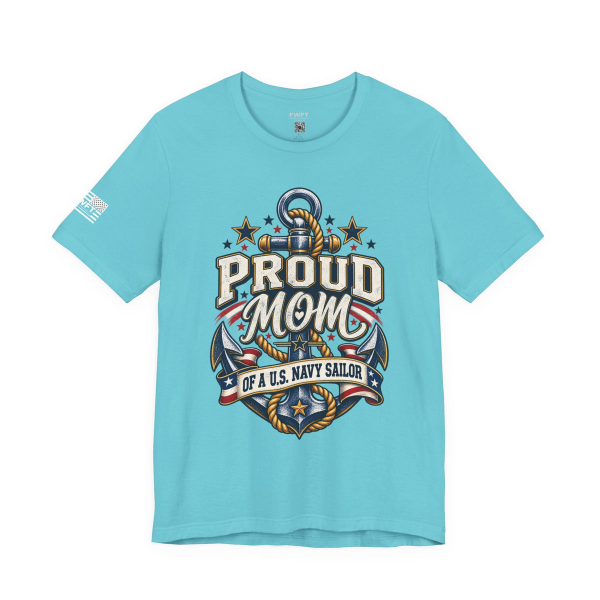 Proud Mom of a U.S. Navy Sailor Shirt, Military Mother Gift, Navy Family Tee
