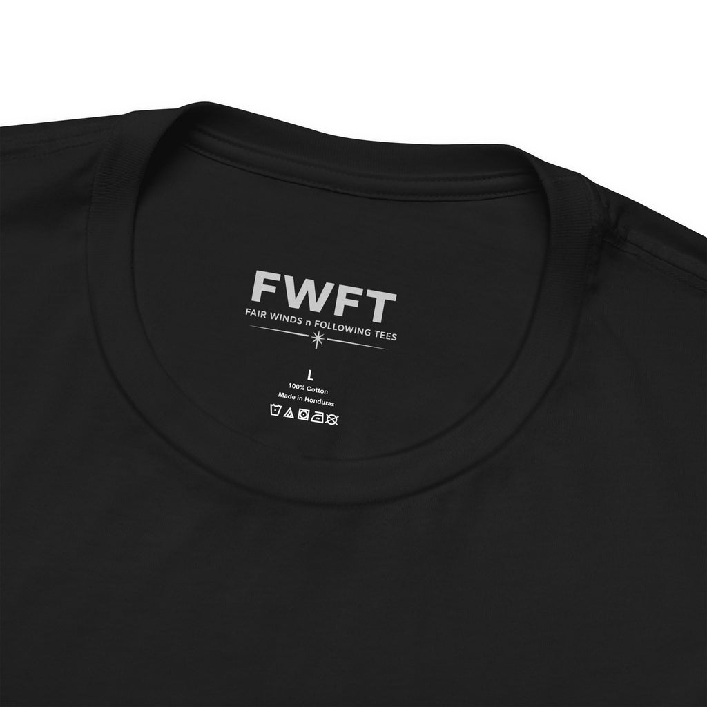 FWFT Logo T-Shirt, Fair Winds & Following Tees Shirt, Navy Inspired Tee, Veteran Apparel, Military Streetwear Shirt