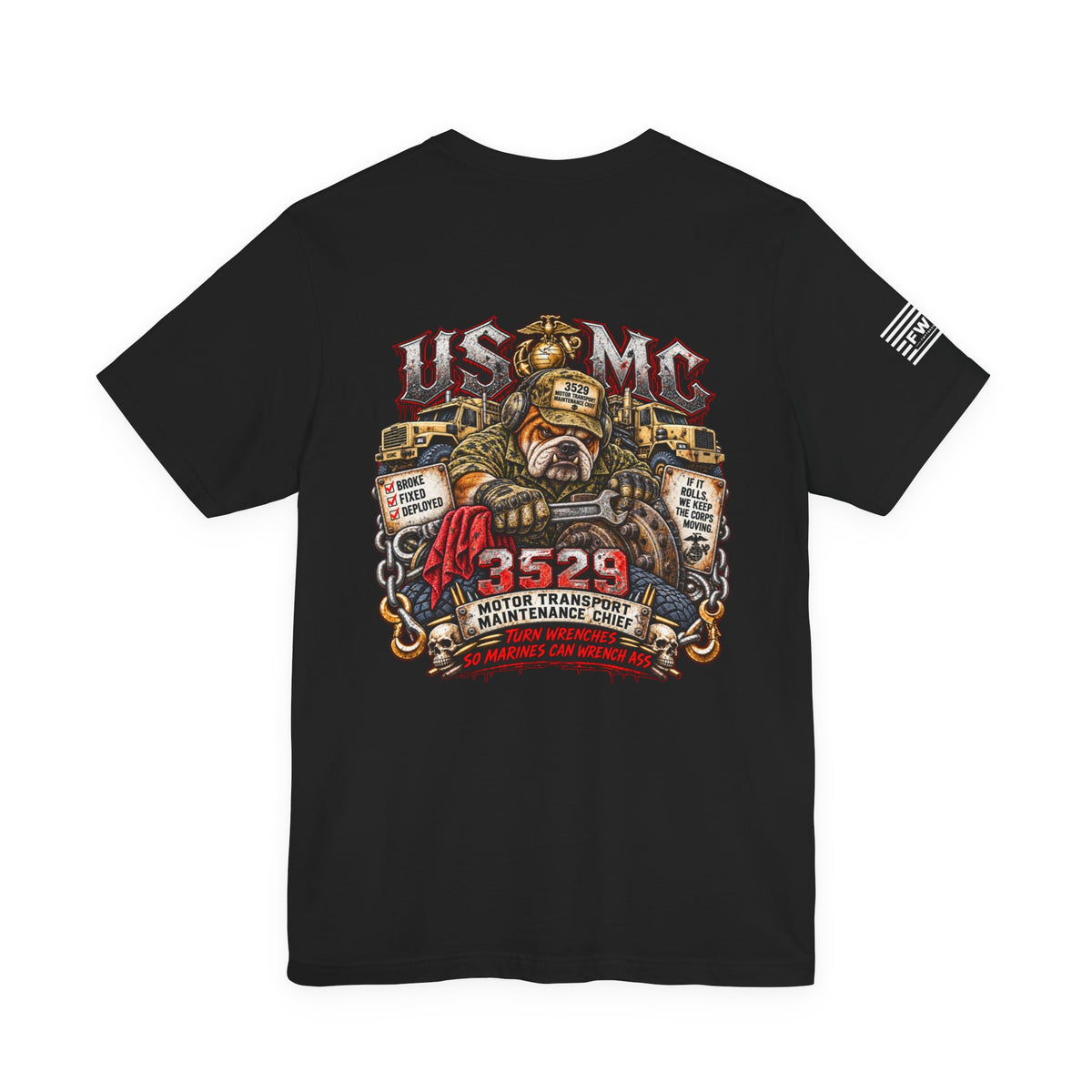 3529 - Motor Transport Maintenance Chief Shirt, USMC Marine Corps Motor Transport Maintenance Chief Veteran T-Shirt