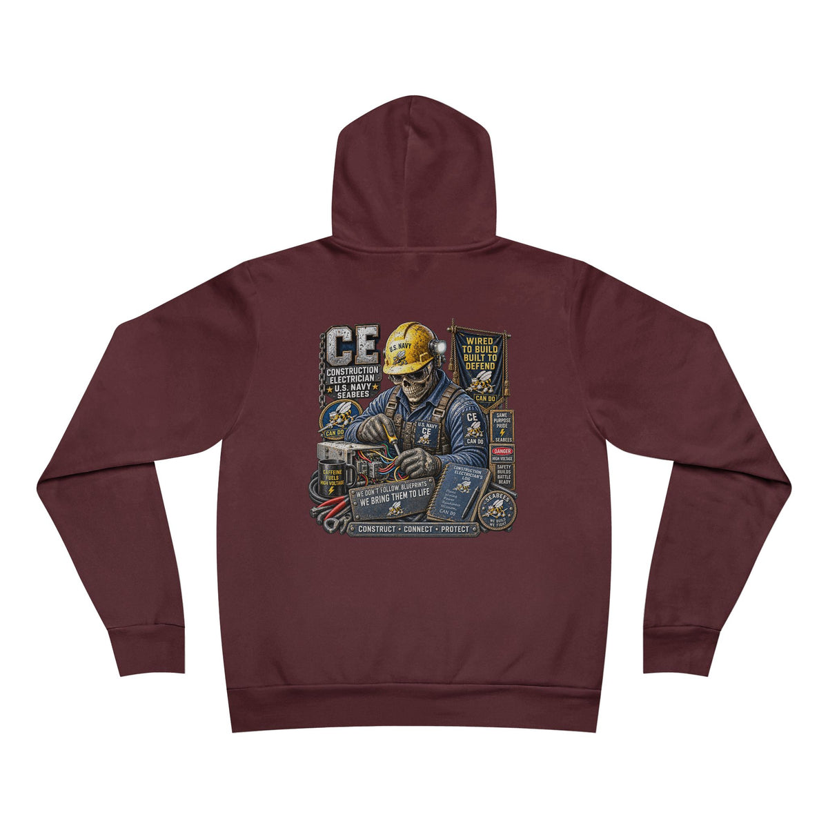 CE (Construction Electrician - Seabees) US Navy Heavy Metal Hoodie – Wear Your Rate with Pride