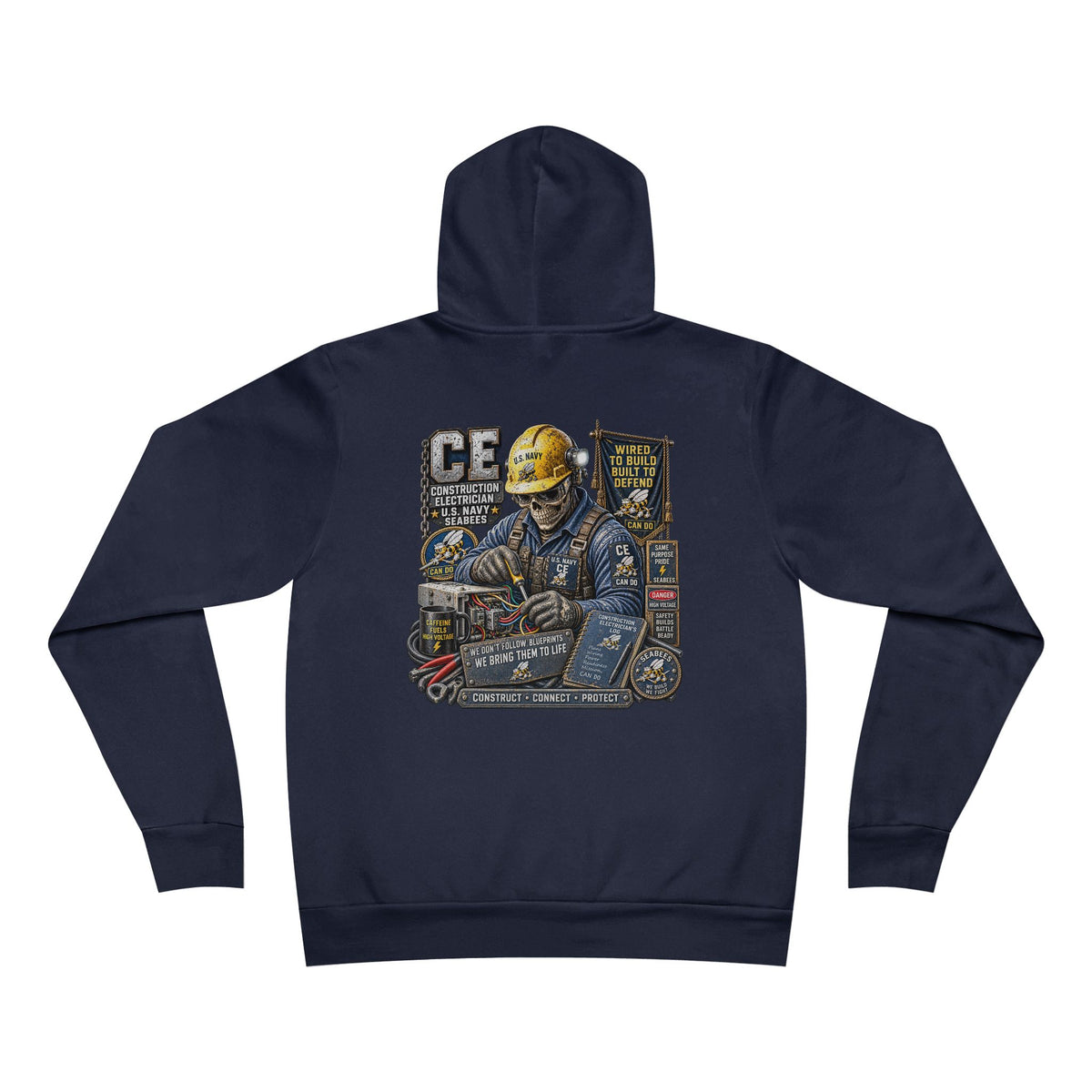 CE (Construction Electrician - Seabees) US Navy Heavy Metal Hoodie – Wear Your Rate with Pride