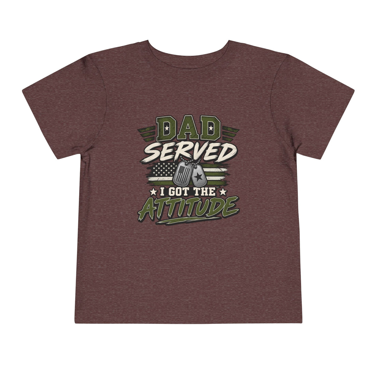 Dad Served. I Got the Attitude Boy Tee. Son of a Veteran Shirt for Boys, Proud Military Kid T Shirt, Veteran Dad Son Tee, Military Family Gift, Patriotic Youth Shirt, Veteran Family