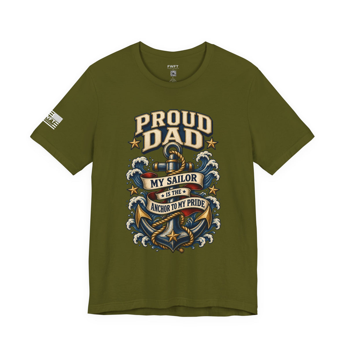 Proud Navy Dad Anchor Shirt, My Sailor Is the Anchor to My Pride T Shirt, Navy Father Gift, Military Family Tee