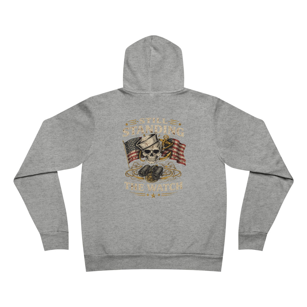 Still Standing the Watch Hoodie – Navy Veteran Military Graphic Sweatshirt