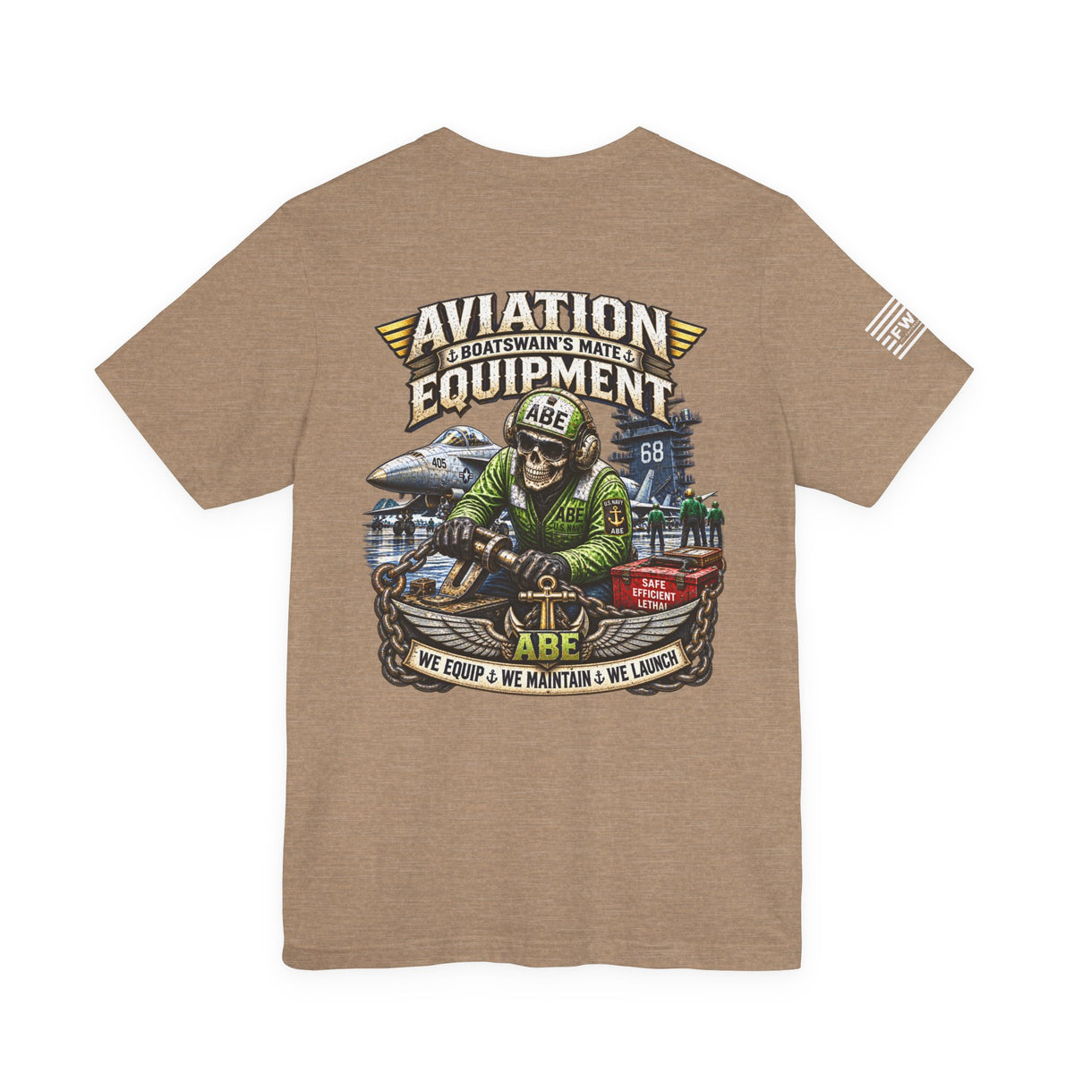 ABE (Aviation Boatswains Mate - Equipment) - Heavy Metal Rate Specific T-shirt