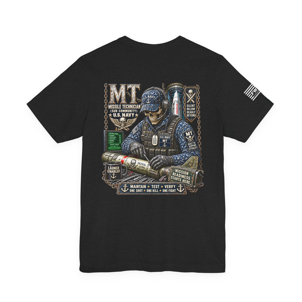 MT (Missile Technician) - Heavy Metal Rate Specific T-shirt