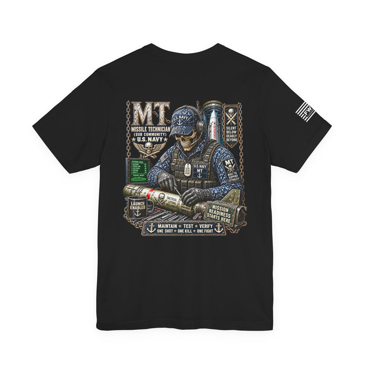 MT (Missile Technician) - Heavy Metal Rate Specific T-shirt