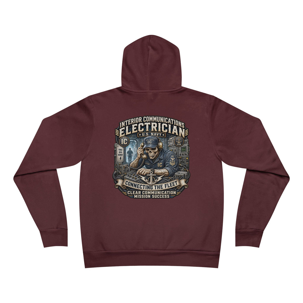 IC (Interior Communications Electrician) US Navy Heavy Metal Hoodie – Wear Your Rate with Pride
