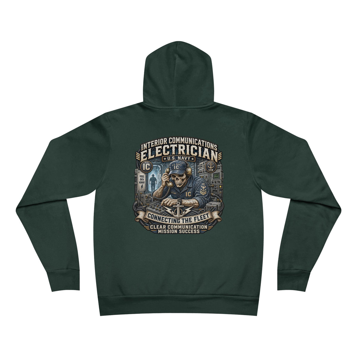 IC (Interior Communications Electrician) US Navy Heavy Metal Hoodie – Wear Your Rate with Pride