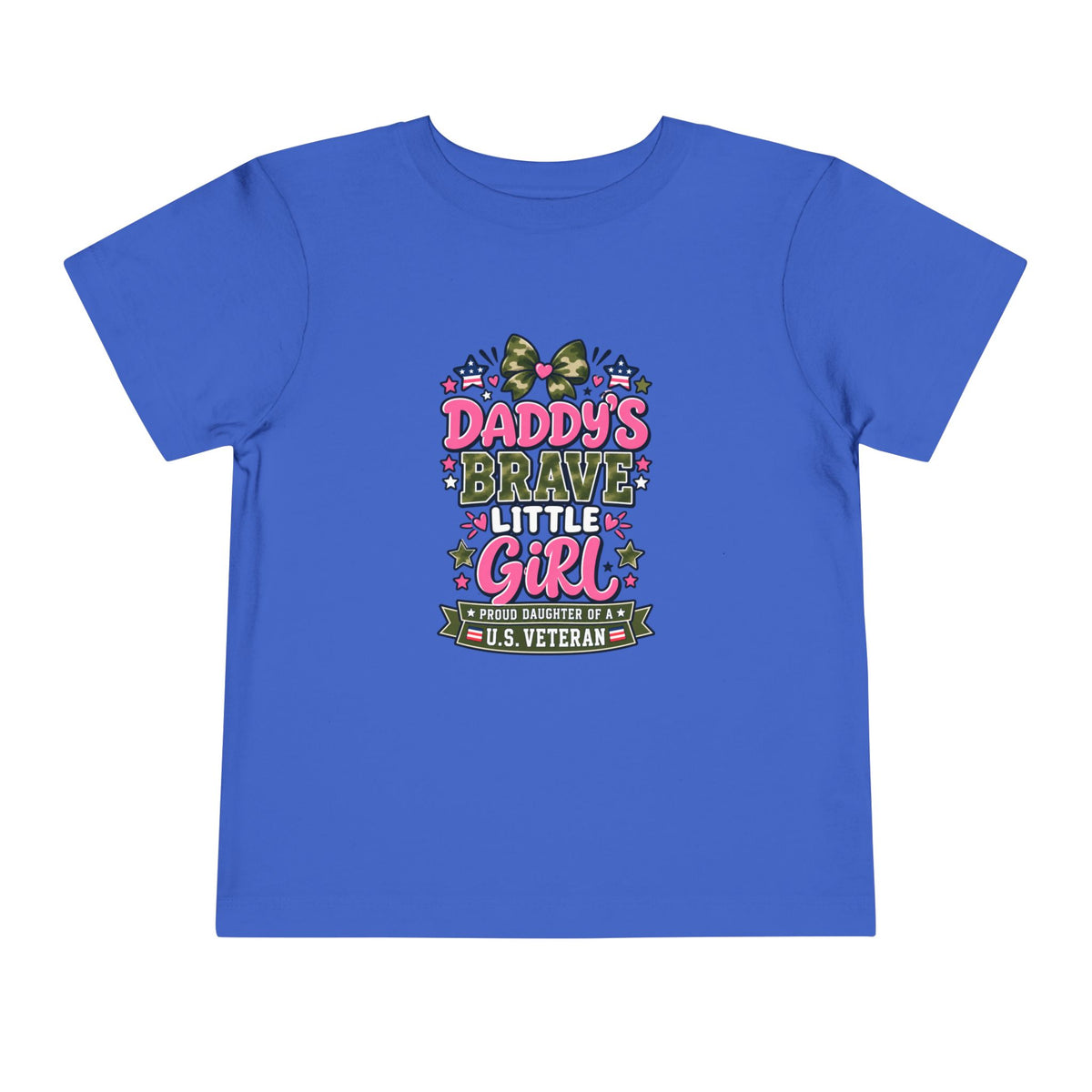 Daddy’s Brave Little Girl Shirt, Proud Daughter of a Veteran Kids Tee