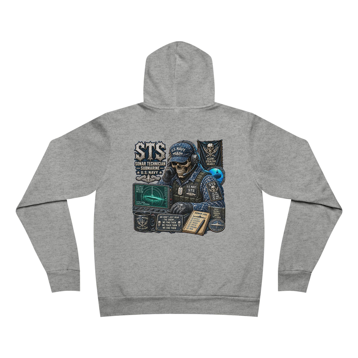 STS (Sonar Technician - Submarine) Heavy Metal Hoodie – Wear Your Rate with Pride
