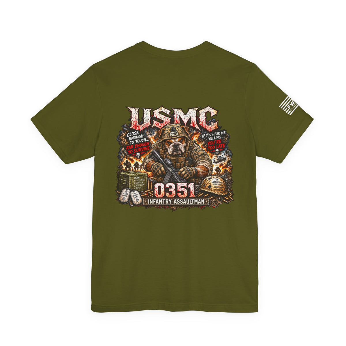 0351 Infantry Assaultman Shirt, USMC Marine Corps Infantry Veteran T-Shirt