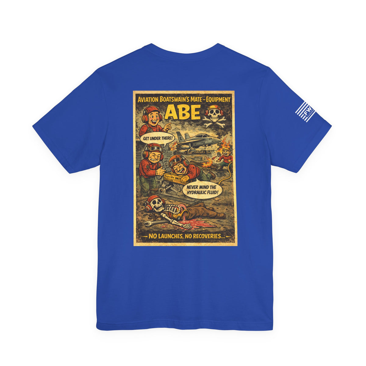 ABE (Aviation Boatswain's Mate - Equipmen) Shirt – 1950s Dark Humor Military Tee – Navy Veteran Graphic T-Shirt – Vintage Style Work Rate Design