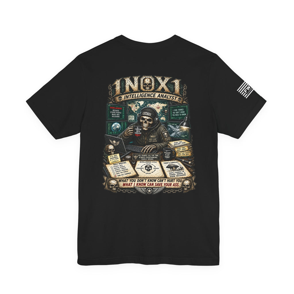 1N0X1 (Intelligence Analyst) - USAF AFSC Specific Heavy Metal Edition | Air Force Veteran T-Shirt