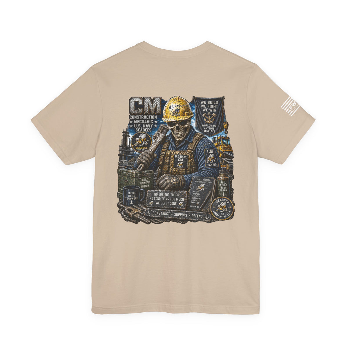 CM (Construction Mechanic) - Heavy Metal Rate Specific T-shirt