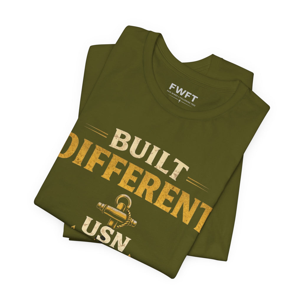 Built Different Navy Shirt | They’re Not Like Us Tee | US Navy Veteran Military Pride T-Shirt