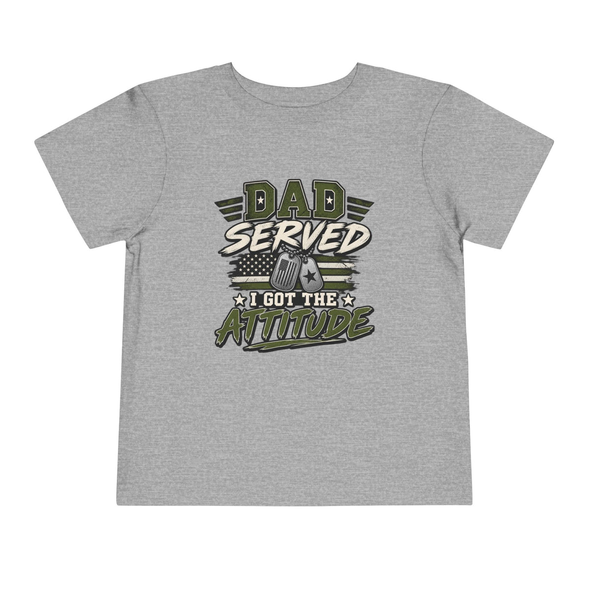 Dad Served. I Got the Attitude Boy Tee. Son of a Veteran Shirt for Boys, Proud Military Kid T Shirt, Veteran Dad Son Tee, Military Family Gift, Patriotic Youth Shirt, Veteran Family