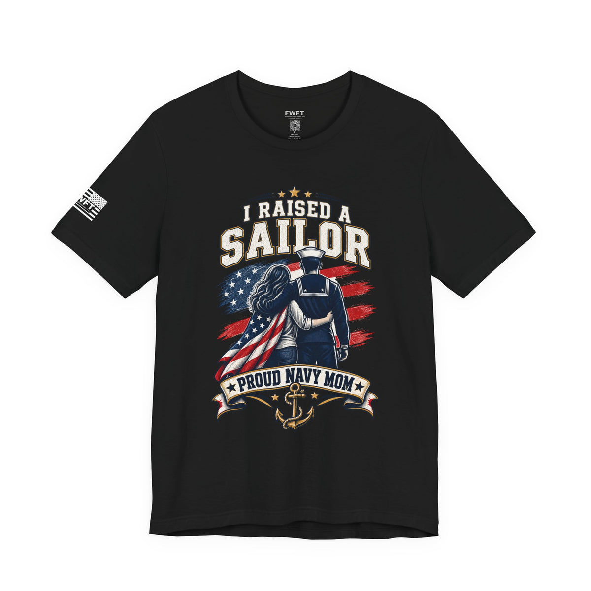 I Raised a Sailor Navy Mom Shirt, Proud Military Mother Gift, Navy Family Tee