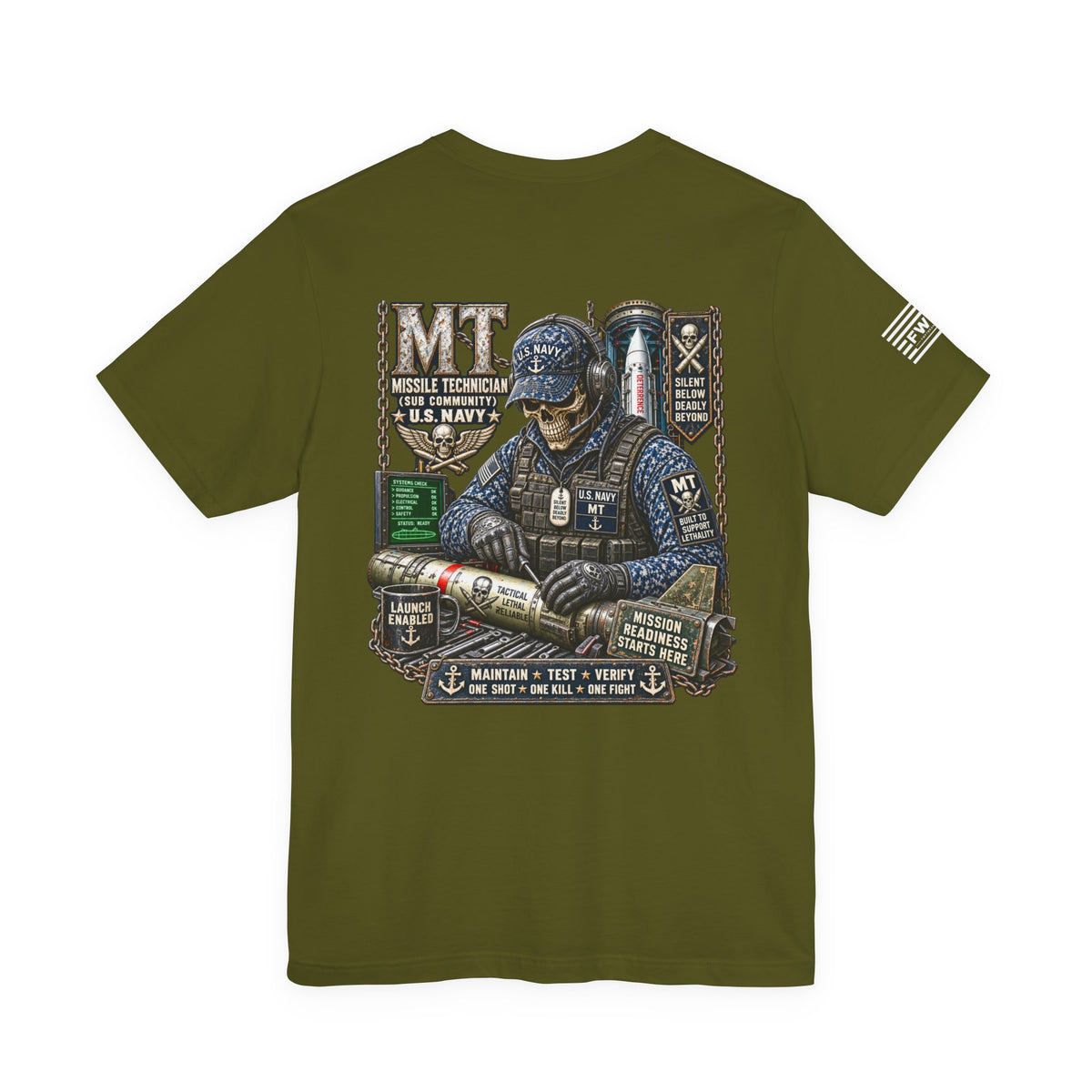 MT (Missile Technician) - Heavy Metal Rate Specific T-shirt
