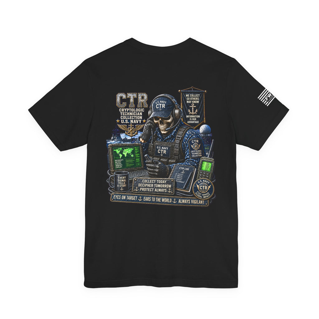 CTR (Cryptologic Technician- Collection) Heavy Metal Rate Specific T-shirt