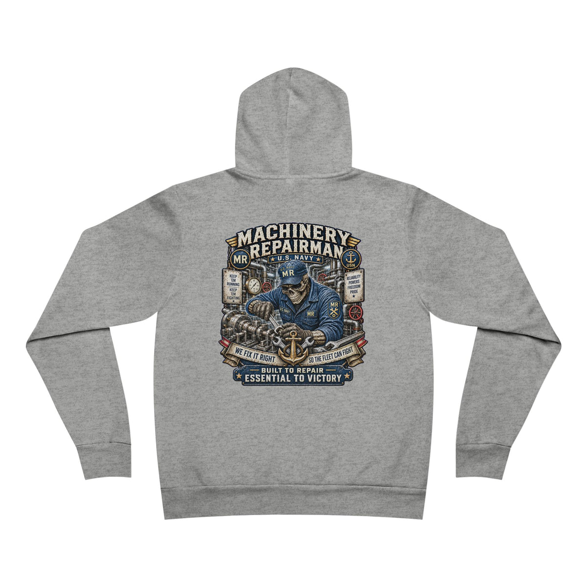 MR (Machinery Repairman) US Navy Heavy Metal Hoodie – Wear Your Rate with PrideU