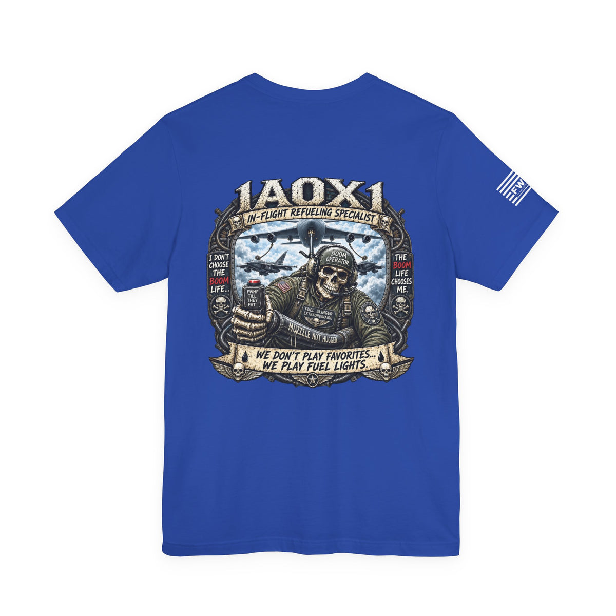 1A0X1 (In-Flight Refueling Specialist) USAF AFSC Specific Heavy Metal Edition | Air Force Veteran T-Shirt