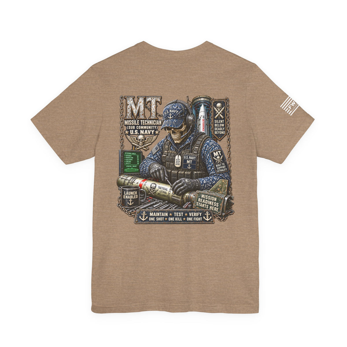 MT (Missile Technician) - Heavy Metal Rate Specific T-shirt