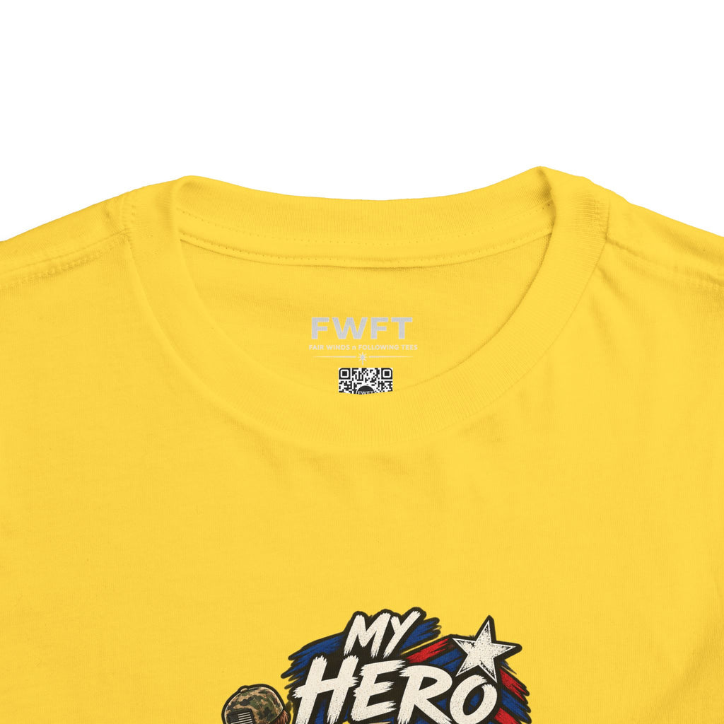 My Hero Doesn't Wear a Cape. My Hero is a Veteran. Son of a Veteran Shirt for Boys, Proud Military Kid T Shirt, Veteran Dad Son Tee, Military Family Gift, Patriotic Youth Shirt, Veteran Family