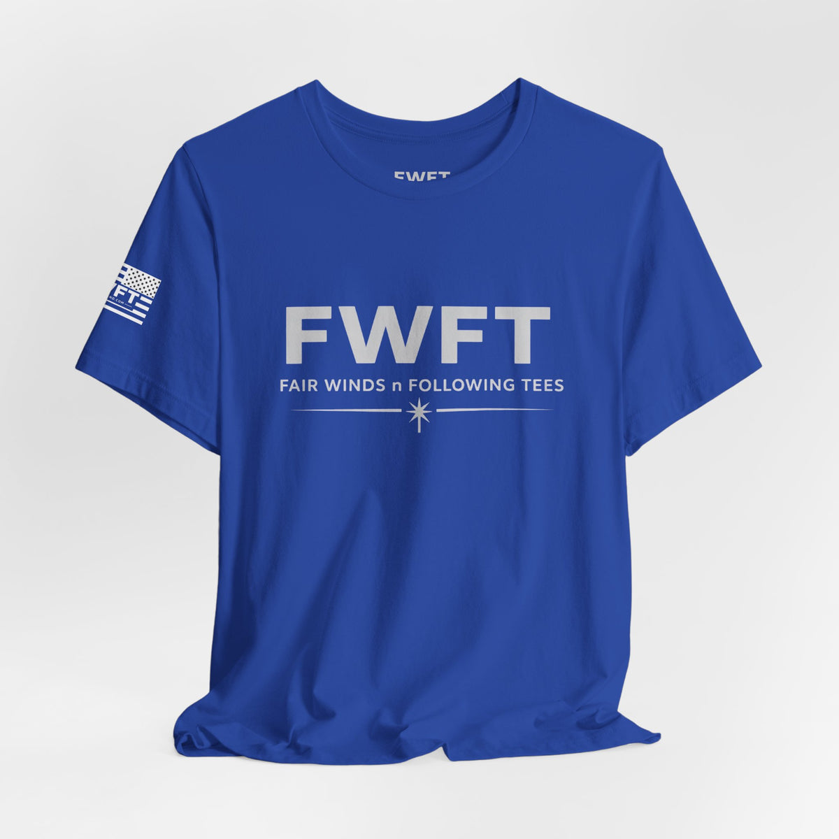 FWFT Logo T-Shirt, Fair Winds & Following Tees Shirt, Navy Inspired Tee, Veteran Apparel, Military Streetwear Shirt