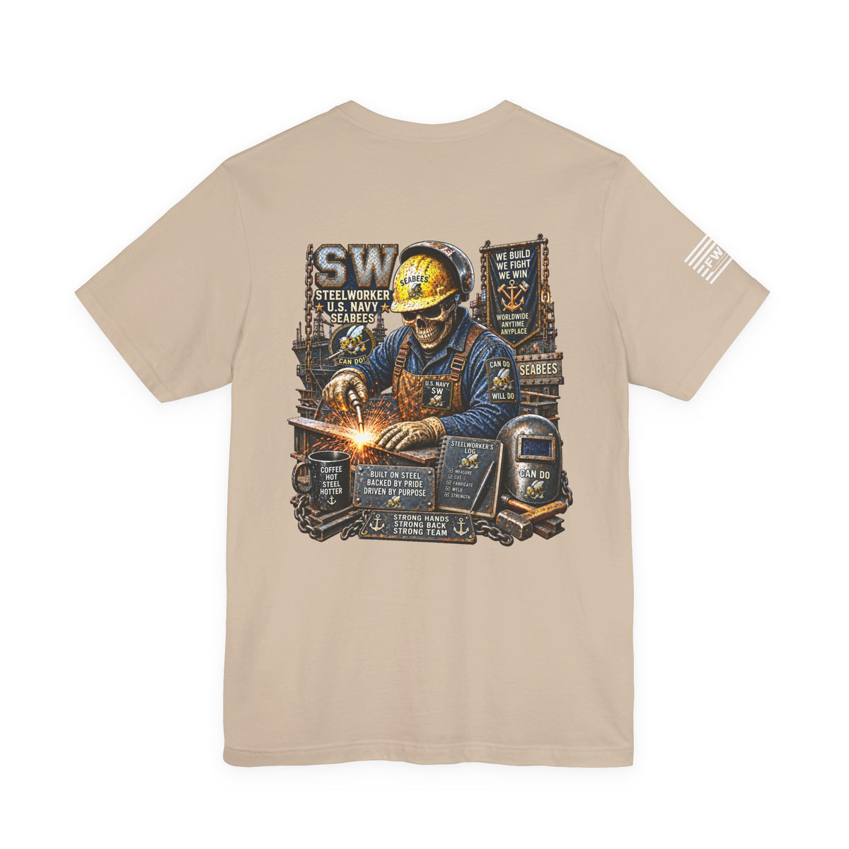 SW (Steelworker - Seabees) - Heavy Metal Rate Specific T-shirt