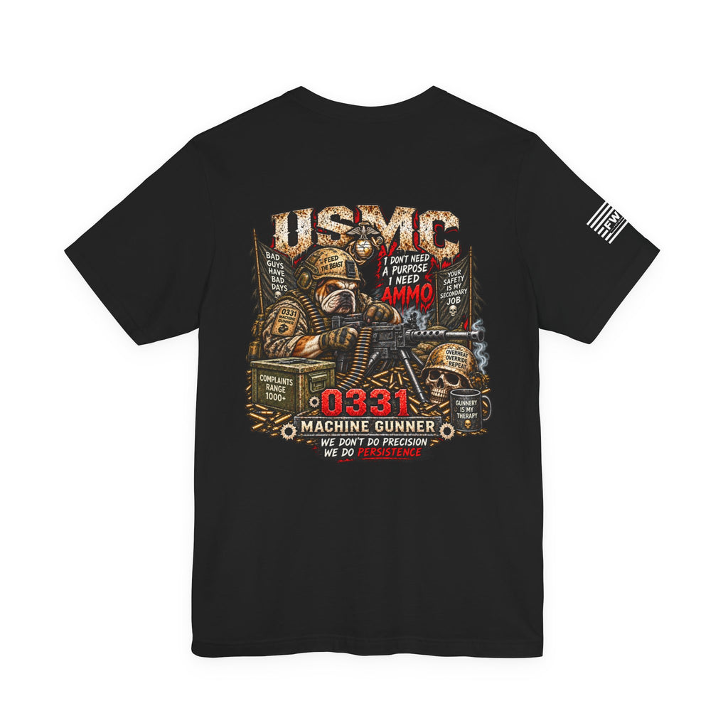 0331 Machine Gunner Shirt, USMC Marine Corps Infantry Veteran T-Shirt