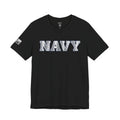 Navy Silver Shirt, Navy Veteran Tee, Military Pride T Shirt, Black Navy Gift, Sailor Apparel