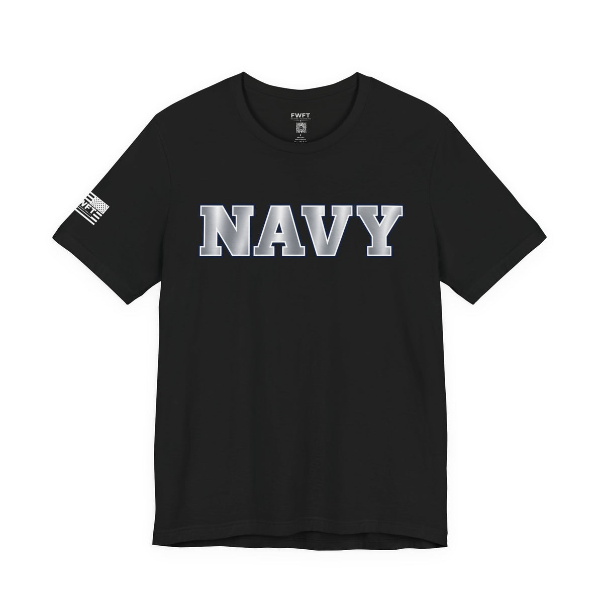 Navy Silver Shirt, Navy Veteran Tee, Military Pride T Shirt, Black Navy Gift, Sailor Apparel