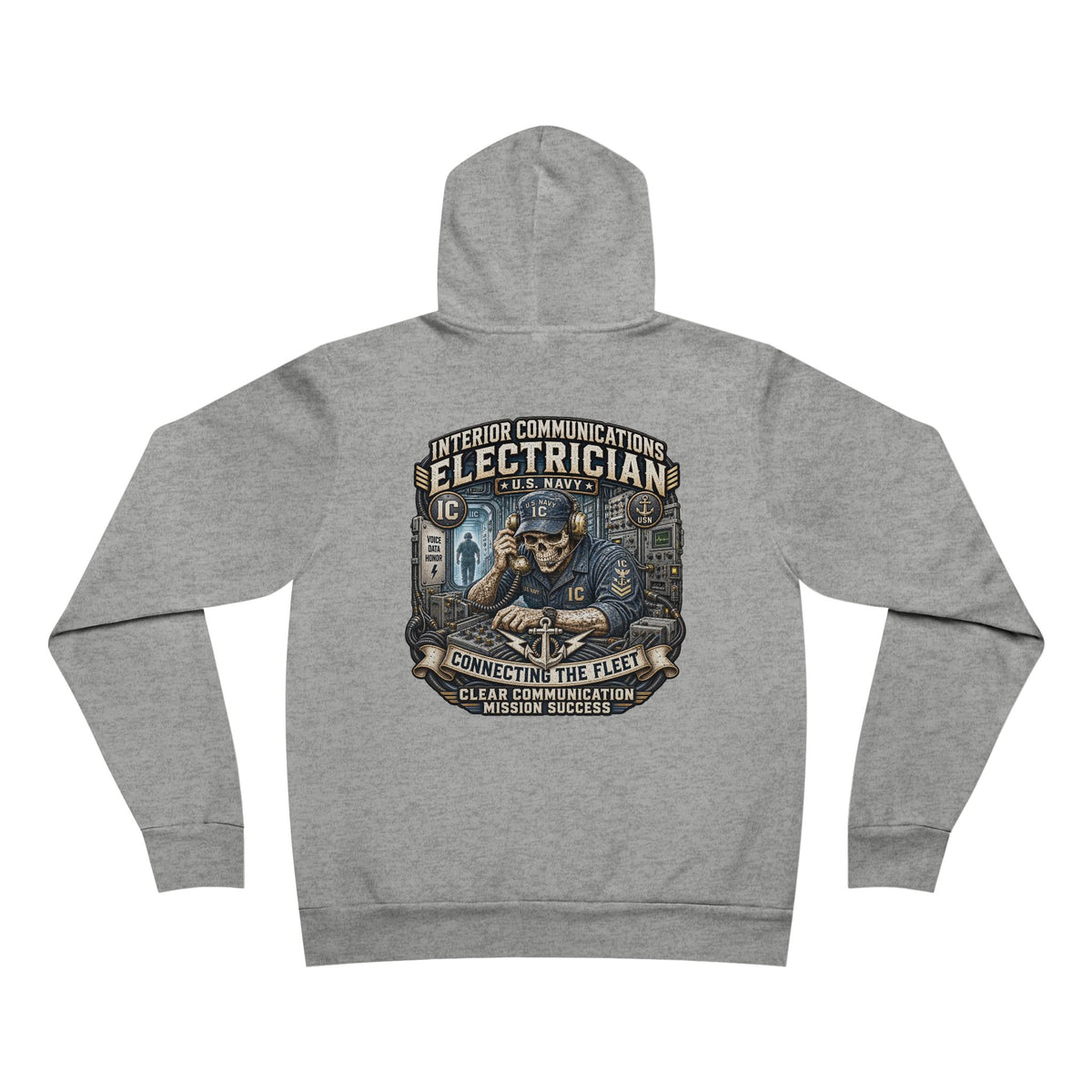 IC (Interior Communications Electrician) US Navy Heavy Metal Hoodie – Wear Your Rate with Pride
